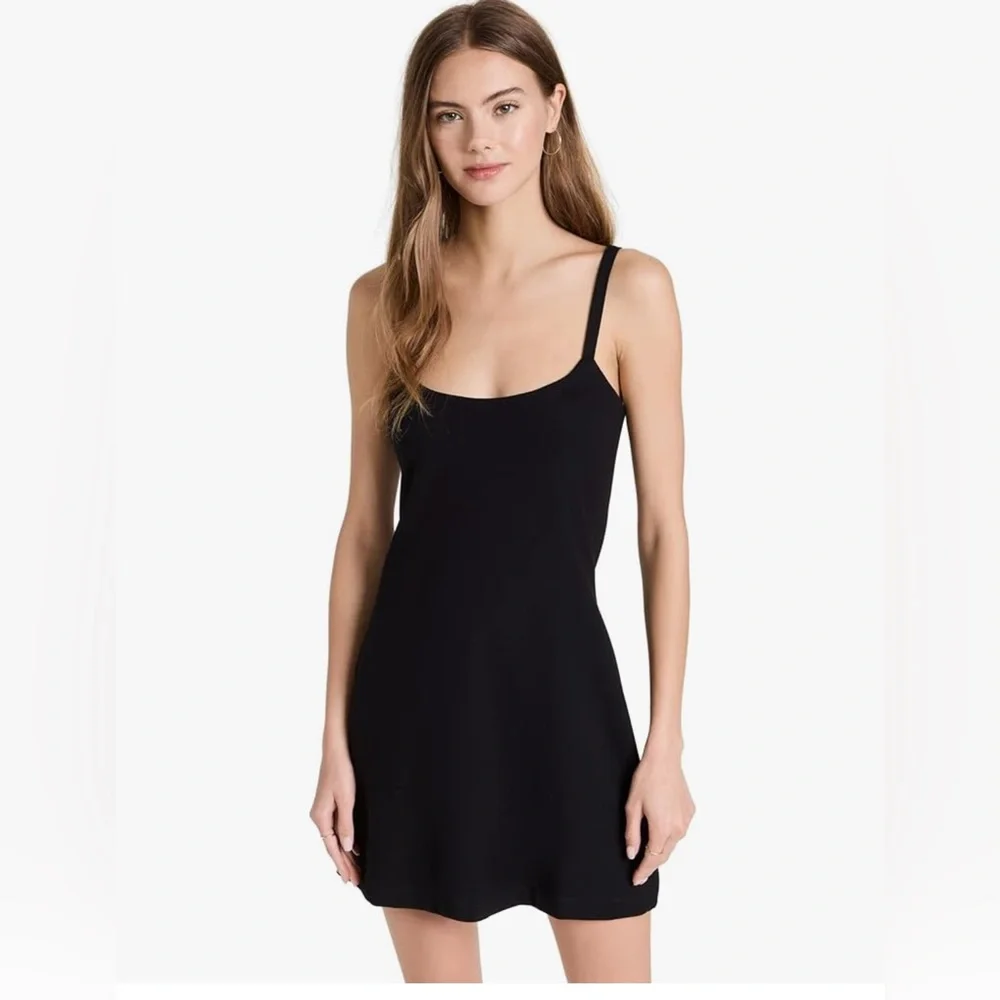 LESET Rio Tank Dress | Black Minimalist Slip Dress | Size M - Picture 1 of 6